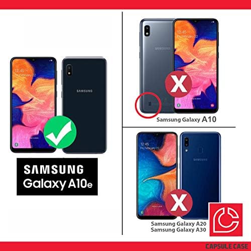 Ohiya Galaxy A10E מקרה [שנאי היברידי קשוח השפעה מחוספסת על עמדת קיקטנד מובנית כיסוי מארז שחור עם נרתיק